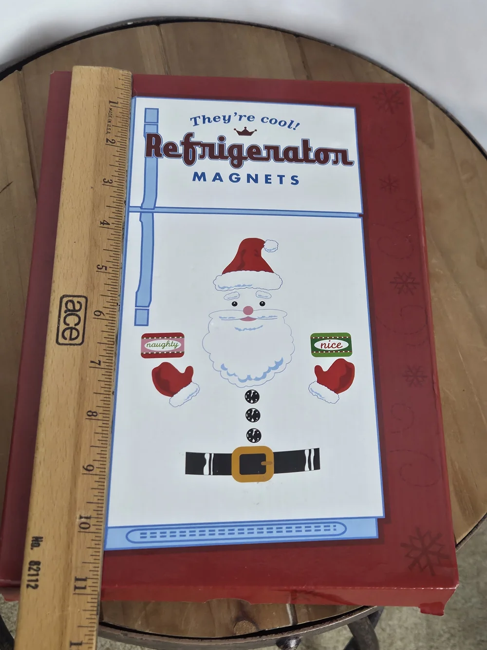Kohl's Red and White Santa Refrigerator Magnets
